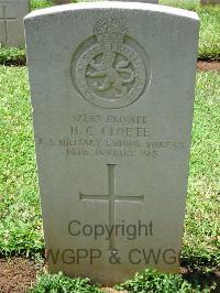 Dar Es Salaam War Cemetery - Cloete, H C